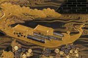 The Mazarin Chest (detail showing Dragon and Phoenix boats), Japan, about 1640. Museum no. 412:1-1882