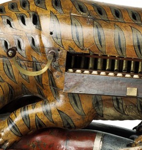 'Tipu's Tiger' (detail showing organ), 1790. Museum no. 2545(IS)