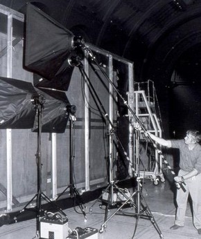Figure 4. Set-up for transmitted light photography