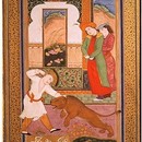 ‘Khusraw and the Lion’ painting, 1632 (L.1613–1964) [detail]