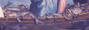 Raphael, The Miraculous Draught of Fishes - detail of fishes