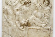 'The Entombment', from workshop of Pedro Moreto, about 1555. Museum no. A.2-1965