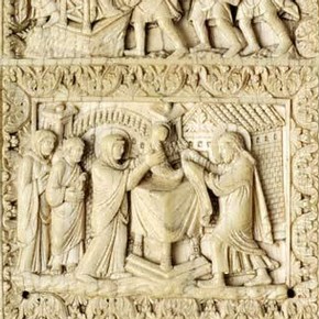 The Adoration of the Magi and the Presentation, about 900. Museum no. 150-1866