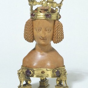 Bust of a Young Female Saint, about 1380–1400. Museum no. 399-1872