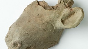 Head of antelope, 300-500 AD. Museum no. LOAN:I A SURVEY.10 (Chal.0052)
