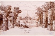 Sir James Thornhill, Set design for Arsinoe - Act 1 Scene 1, Early 18th century. Museum no. D.26-1891