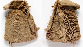 Front of a sandal, 700-900 AD. Museum no. LOAN:STEIN.109 (Dar.006)