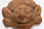 Monster mask, 200-500 AD. Museum no. LOAN:INDIA.63 (Khot.01.n)