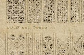 Sampler, Lucke Boten, 1618. Museum no. T.41-1951