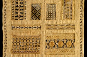 Sampler, Unknown, 1884. Museum no. 194-1885