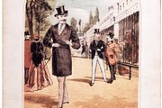 Music sheet cover for 'Walking In The Zoo', sung by The Great Vance, late 19th early 20th century