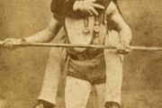 Charles Blondin carrying his manager on his back, mid to late 19th century. Museum no. S.146:715-2007