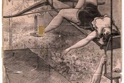 Newspaper illustration of Pansy Chinery's accident, 1890s
