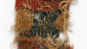 Tapestry weave fragment, 700-1000 AD. Museum no. LOAN:STEIN.318 (M.T.81).