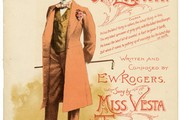 Music sheet cover for 'The Last Chap on Earth' sung by Vesta Tilley, late 19th century