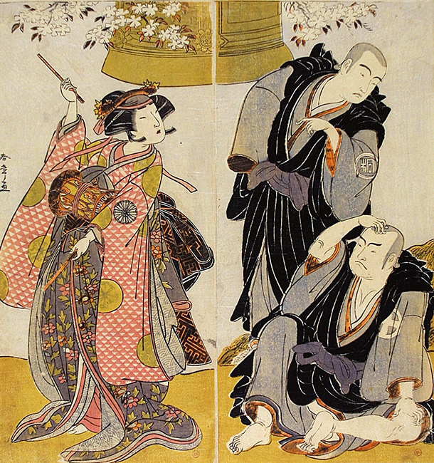 Shunsho Courtesans from Shinagawa Japanese Ukiyo-e Woodblock print ...