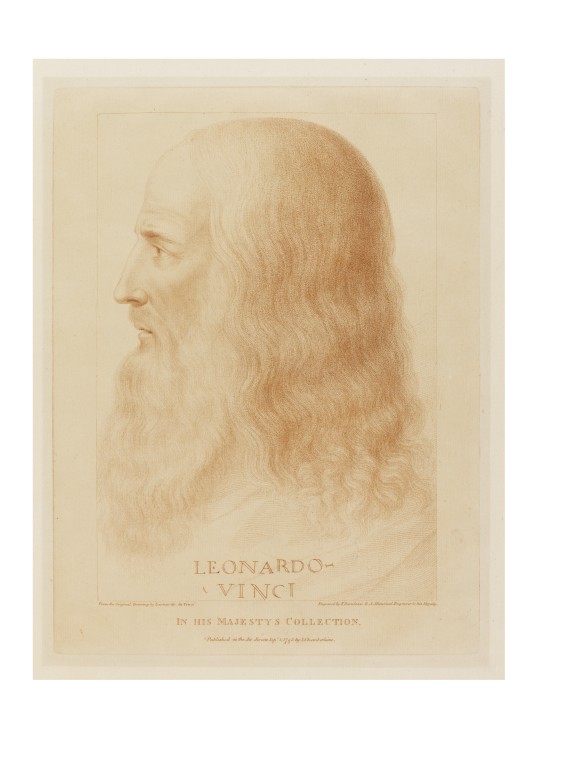 Portrait of Leonardo da Vinci, after a self portrait ...