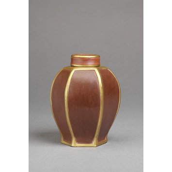 Tea canister and cover Tea canister and cover