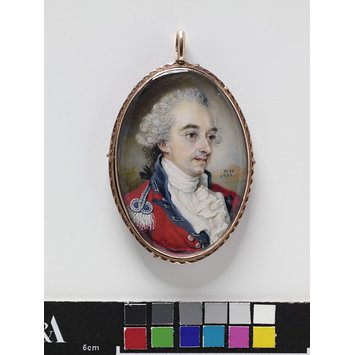 Portrait miniature - Portrait miniature of Lieutenant Thomas Harriott Portrait miniature - Portrait miniature of Lieutenant Thomas Harriott