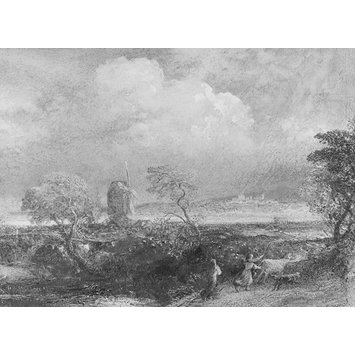 Watercolour - Hasting to Covert: a Threatening Rain Storm Watercolour - Hasting to Covert: a Threatening Rain Storm