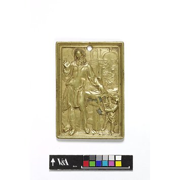 Plaquette - St Joseph with the Christ child Plaquette - St Joseph with the Christ child