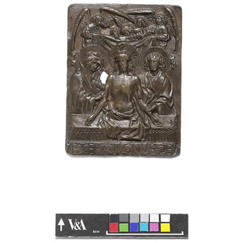 Plaquette - Christ in the tomb between the Virgin and St John Plaquette - Christ in the tomb between the Virgin and St John