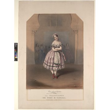 Print - Marie Guy Stephan dancing La Cracovienne in Une Soireé de Carnaval Print - Marie Guy Stephan dancing La Cracovienne in Une Soireé de Carnaval