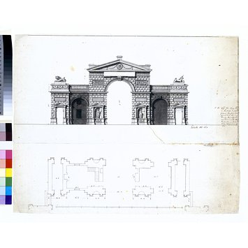 Drawing - Triumphal Gateway at Hyde Park Corner Drawing - Triumphal Gateway at Hyde Park Corner