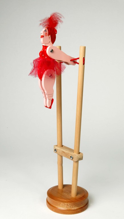 wooden acrobat toy