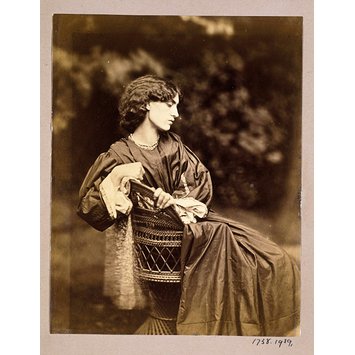 Photograph - Jane Morris, posed by Rossetti Photograph - Jane Morris, posed by Rossetti