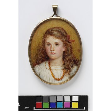 Portrait miniature - An Unknown girl Portrait miniature - An Unknown girl