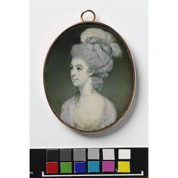 Portrait miniature - Portrait of an unknown woman Portrait miniature - Portrait of an unknown woman