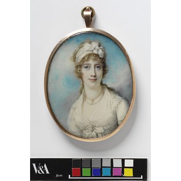 Portrait miniature - Portrait of an unknown woman Portrait miniature - Portrait of an unknown woman