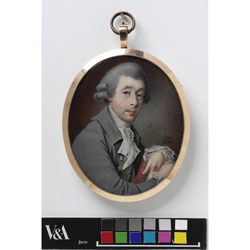 Portrait miniature - Portrait of an unknown man Portrait miniature - Portrait of an unknown man