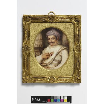 Miniature - Portrait of Hyder Beg Khan, the Minister to the Nawab of A Wadh, Asaf-Au-Daula Miniature - Portrait of Hyder Beg Khan, the Minister to the Nawab of A Wadh, Asaf-Au-Daula