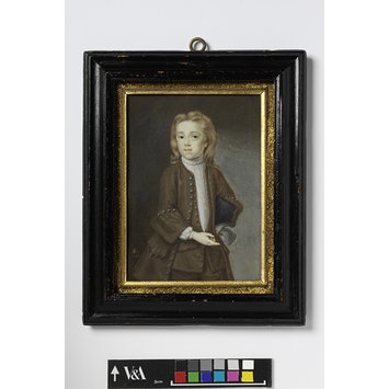 Portrait miniature - Portrait of Andrew Benjamin Lens, son of the artist Portrait miniature - Portrait of Andrew Benjamin Lens, son of the artist