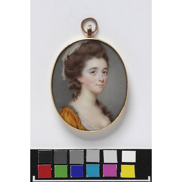 Portrait miniature - Portrait of an unknown woman Portrait miniature - Portrait of an unknown woman