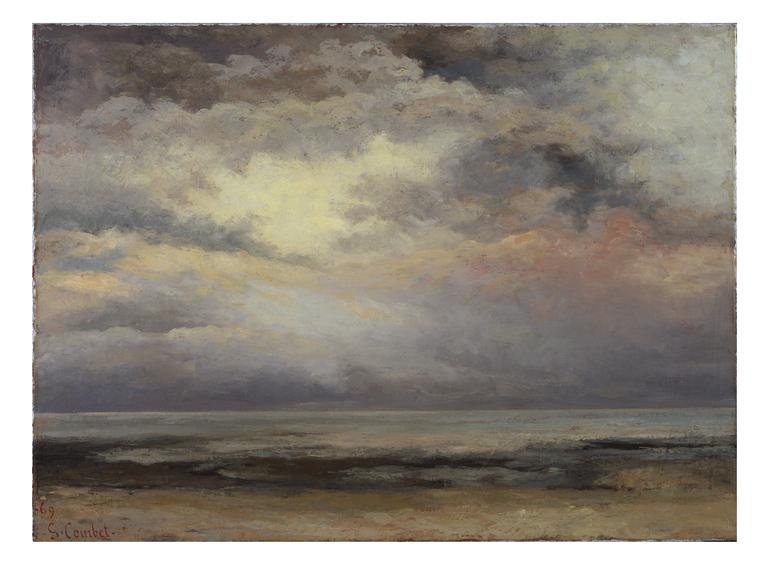 Resultado de imagen de Courbet. immensité (1869).