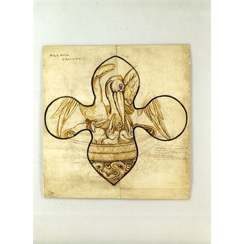 Design for stained glass - The Pelican in her Piety Design for stained glass - The Pelican in her Piety