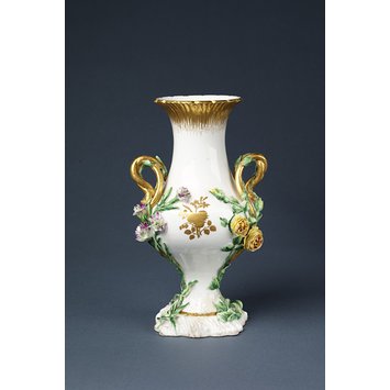 Vase - Vase Duplessis à fleurs balustre rocaille Vase - Vase Duplessis à fleurs balustre rocaille