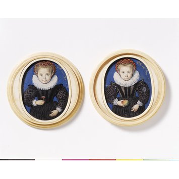 Portrait miniature - An Unknown Girl, aged four Portrait miniature - An Unknown Girl, aged four