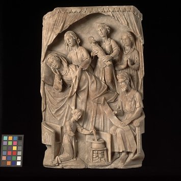 Panel - Birth and naming of St John the Baptist Panel - Birth and naming of St John the Baptist