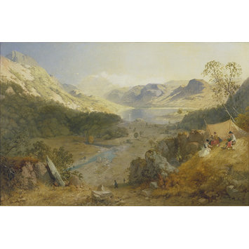 Oil painting - Thirlmere, Cumberland Oil painting - Thirlmere, Cumberland