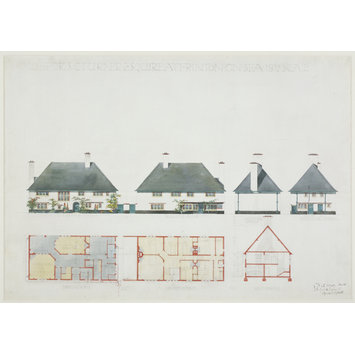 Architectural drawing - House for S. C. Turner Esquire at Frinton-on-Sea Architectural drawing - House for S. C. Turner Esquire at Frinton-on-Sea
