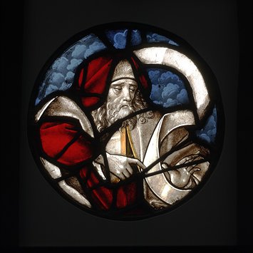 Panel - Prophet Ezekiel holding a scroll Panel - Prophet Ezekiel holding a scroll