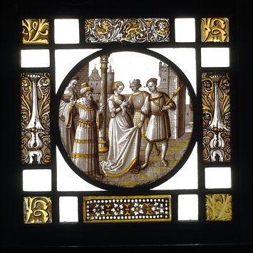 Roundel - Susannah Accused by the Elders and Led to Judgement Roundel - Susannah Accused by the Elders and Led to Judgement