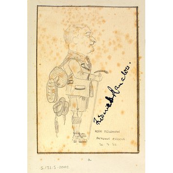 Caricature - Frederick Ranalow as Herr Feldman in <i>Autumn Crocus</i> Caricature - Frederick Ranalow as Herr Feldman in <i>Autumn Crocus</i>