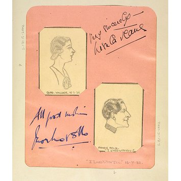Caricature - Ivor Novello as Prince Felix in <i>I Lived With You</i> Caricature - Ivor Novello as Prince Felix in <i>I Lived With You</i>