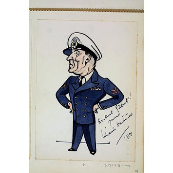 Caricature - William Hartnell in <i>Knights of Madness</i> Caricature - William Hartnell in <i>Knights of Madness</i>