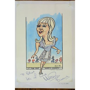 Caricature - Wendy Bowman in <i>Humpty Dumpty</i> Caricature - Wendy Bowman in <i>Humpty Dumpty</i>